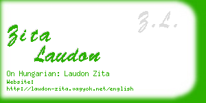 zita laudon business card